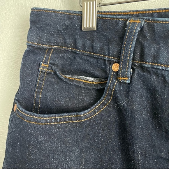 Talbots High Waist Relaxed Jeans 12 dark wash low-stretch 90s straight leg - Picture 4 of 11